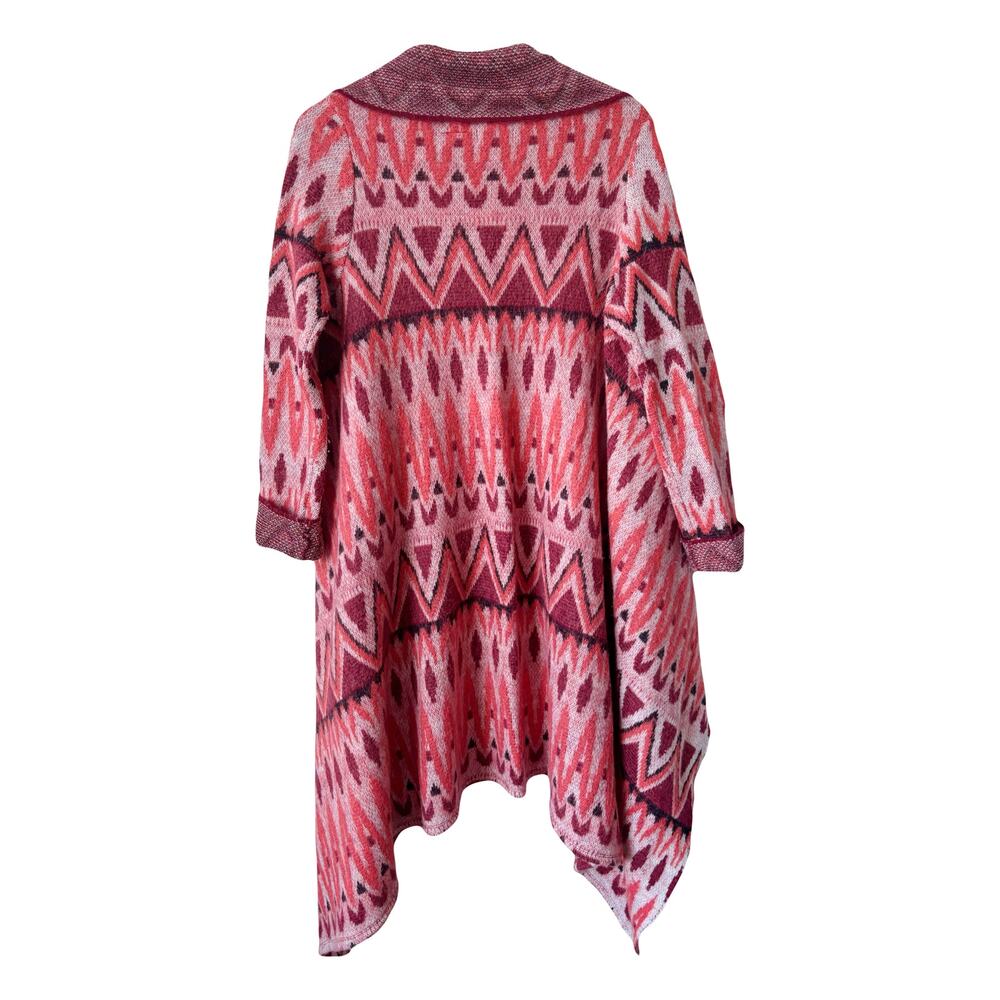 Anthropologie Sleeping on Snow Jacquard Knit Blanket Cardigan Sz M - Picture 3 of 7